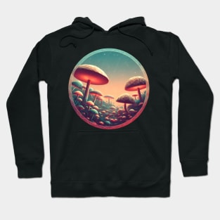 Low Poly Mushroom Forest Hoodie